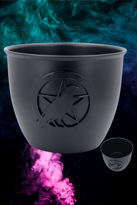 Metal Smudge Bowl~ Raven Pentacle - Dusty Rose Essentials