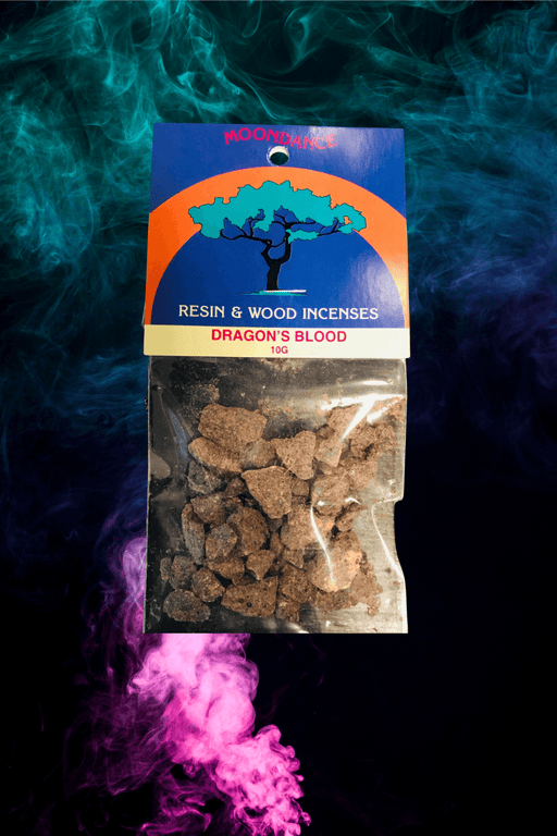 Moondance Resin & Wood Incense : Dragon's Blood 10 g - Dusty Rose Essentials