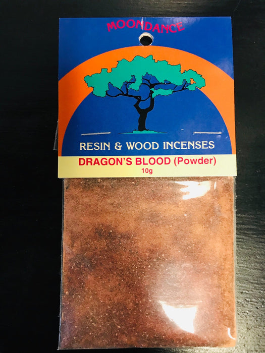 Moondance Resin & Wood Incense : Dragon's Blood Powder 10 g - Dusty Rose Essentials