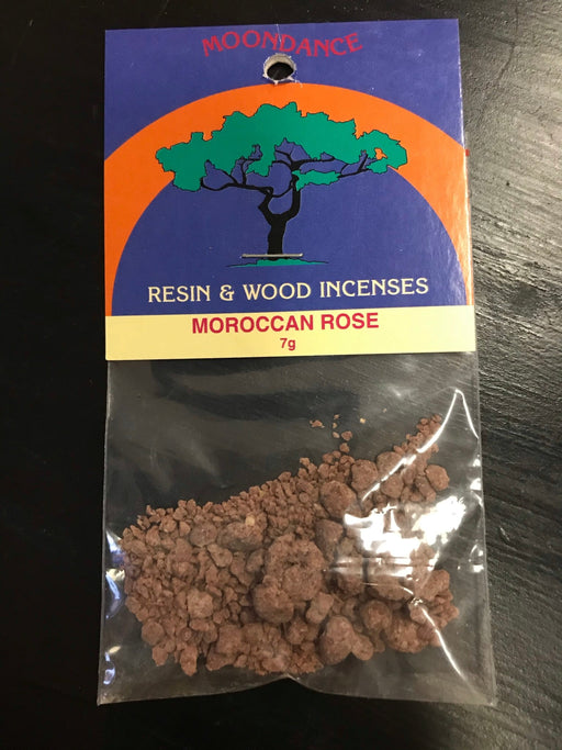 Moondance Resin & Wood Incense : Moroccan Rose 7 g - Dusty Rose Essentials