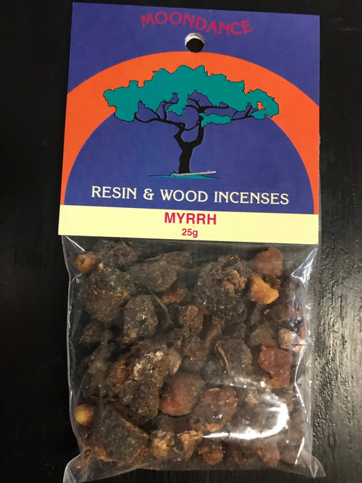 Moondance Resin & Wood Incense : Myrrh Granules 25g - Dusty Rose Essentials