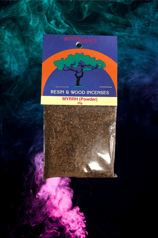 Moondance Resin & Wood Incense : Myrrh Powder 25g - Dusty Rose Essentials