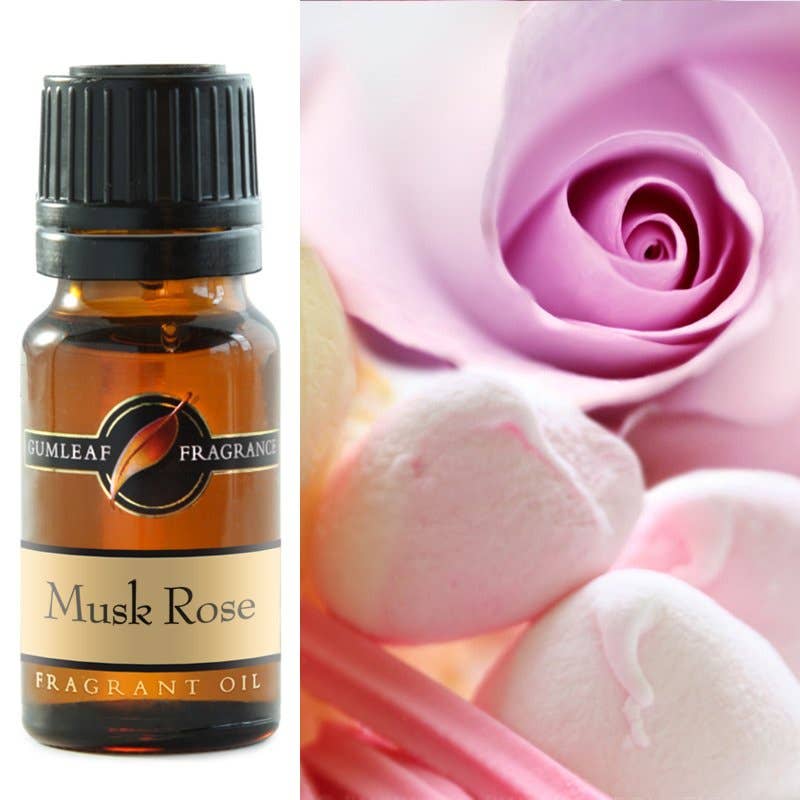 Musk Rose Fragrance Oil 10ml - Dusty Rose Essentials