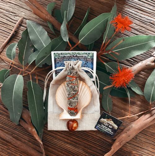 Native Australian Smudge Kit- Let Go - Dusty Rose Essentials
