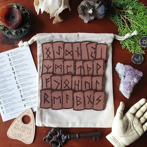 Norse Runes Tile ~ Elder Futhark - Dusty Rose Essentials