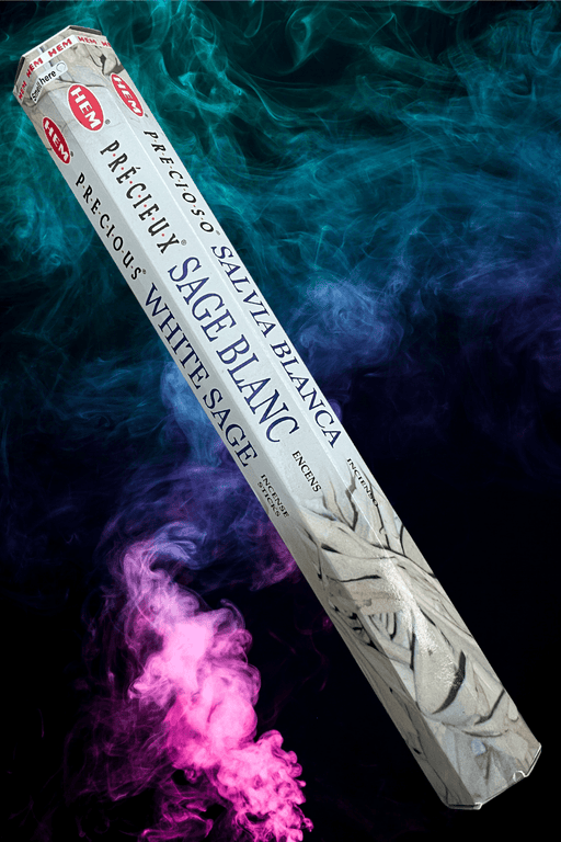 Precious White Sage Incense Sticks by HEM ~20 Sticks - Dusty Rose Essentials