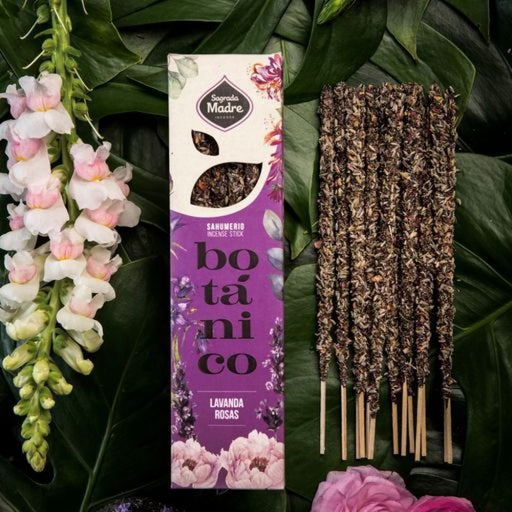 Sagrada Madre Botanical Incense~ Lavender & Roses~ Happiness 6 sticks - Dusty Rose Essentials