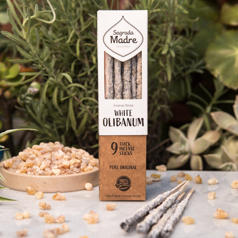 Sagrada Madre Natural Herbs & Flowers Incense- White Olibanum - Dusty Rose Essentials
