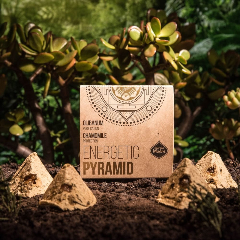 Sagrada Madre Sacred Geometry Energetic Pyramid~ Olibanum & Chamomile - Dusty Rose Essentials