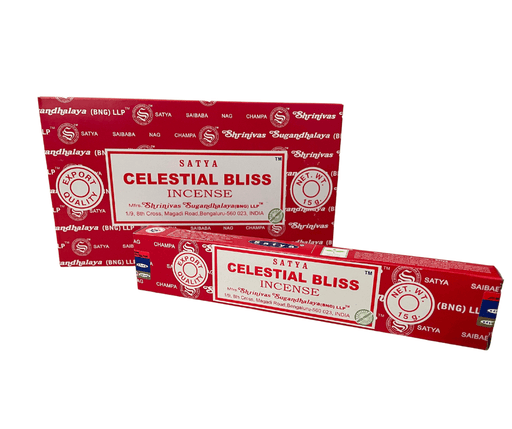 Satya Celestial Bliss Incense Sticks Individual & Bulk Pack Options - Dusty Rose Essentials
