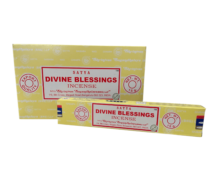 Satya Divine Blessings Incense Sticks Individual & Bulk Pack Options - Dusty Rose Essentials