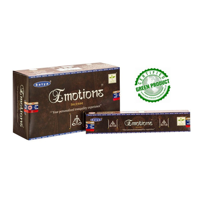 Satya Emotions Incense Sticks Individual & Bulk Pack Options - Dusty Rose Essentials