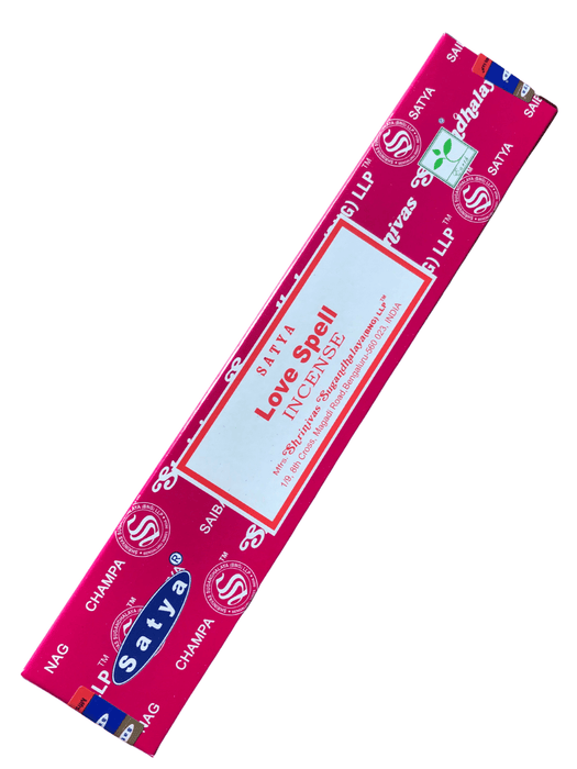 Satya Incense Sticks : Love Spell 15g - Dusty Rose Essentials