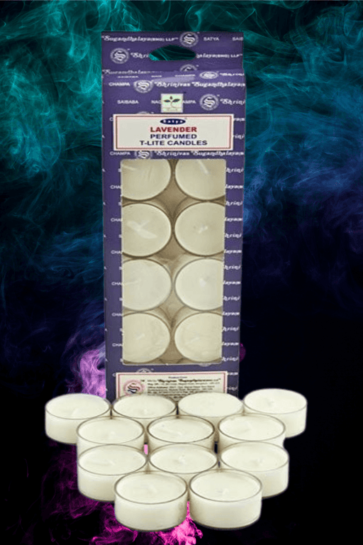 Satya Lavender Perfumed T-Lite Candles - Dusty Rose Essentials