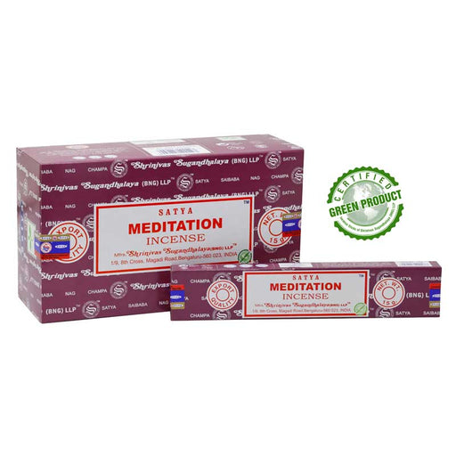 Satya Meditation Incense Sticks Individual & Bulk Pack Options - Dusty Rose Essentials