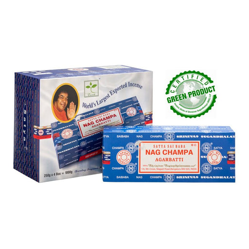 Satya Nag Champa Incense Sticks Individual & Bulk Pack Options - Dusty Rose Essentials