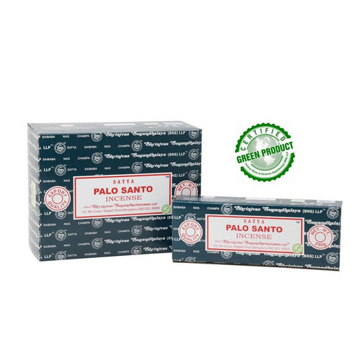 Satya Palo Santo Incense Sticks Individual & Bulk Pack Options - Dusty Rose Essentials