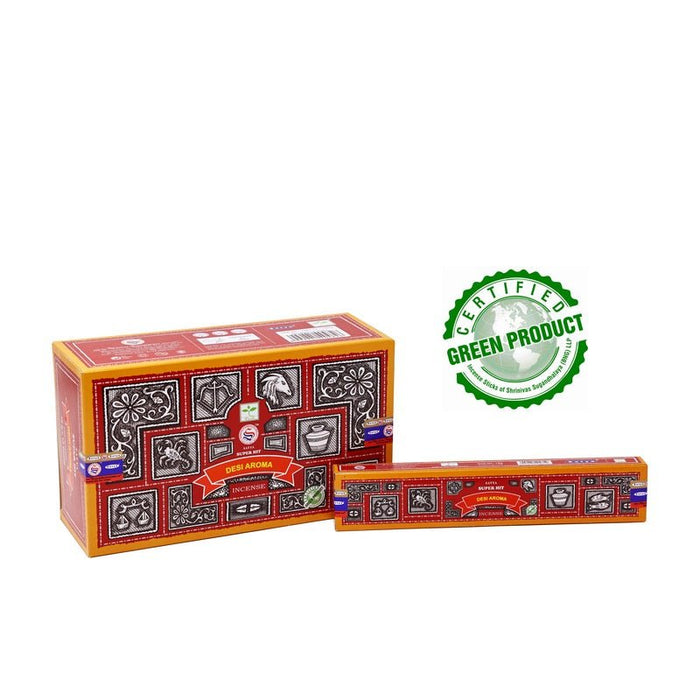 Satya Super Hit Desi Aroma Incense Sticks Individual & Bulk Pack Options - Dusty Rose Essentials