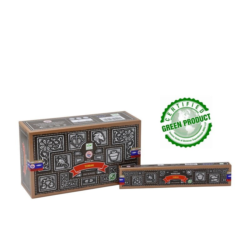 Satya Super Hit Tobak Incense Sticks Individual & Bulk Pack Options - Dusty Rose Essentials