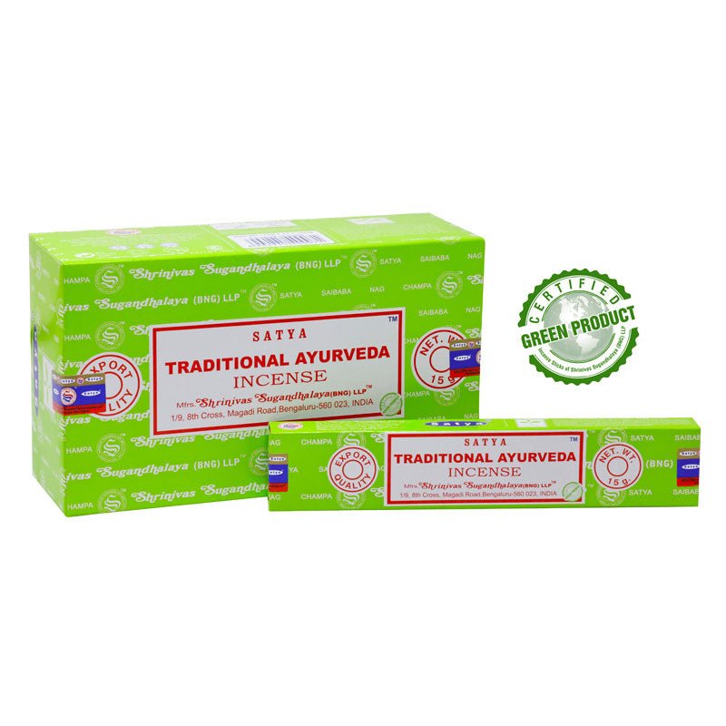 Satya Traditional Ayurveda Incense Sticks Individual & Bulk Pack Options - Dusty Rose Essentials