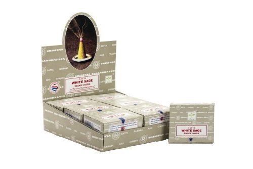 Satya White Sage Dhoop Incense Cones - Dusty Rose Essentials
