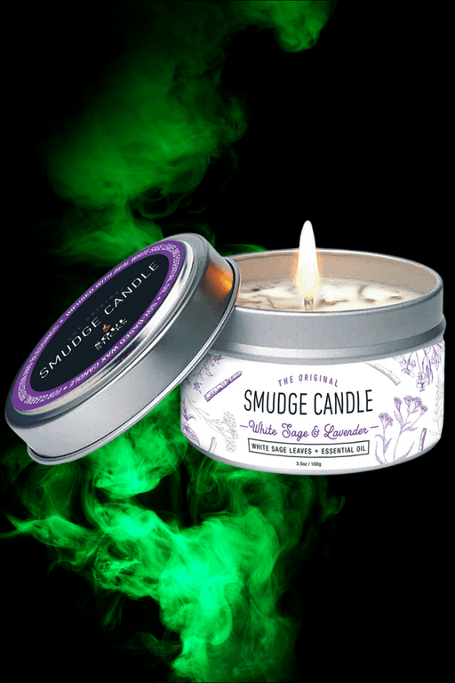 Soul Sticks Smudge Candle ~ White Sage & Lavender - Dusty Rose Essentials