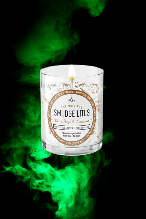 Soul Sticks Smudge Lites Votive Candle ~ White Sage & Cinnamon - Dusty Rose Essentials