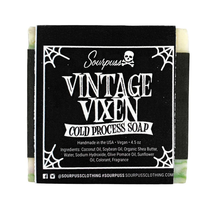 Sourpuss VINTAGE VIXEN Bar Soap - Dusty Rose Essentials