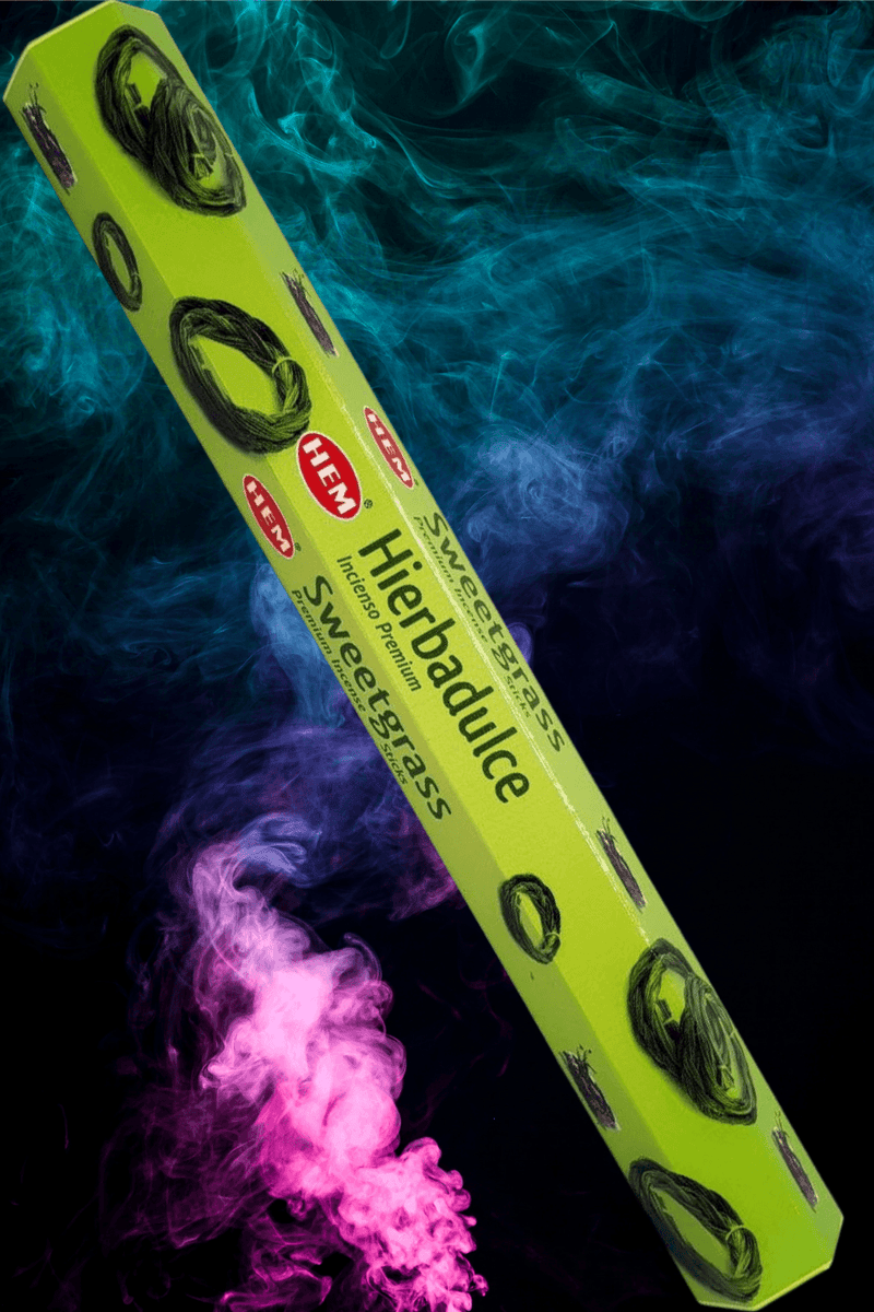 Sweetgrass Incense Sticks : HEM 20 Sticks - Dusty Rose Essentials