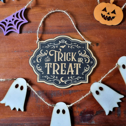 Trick or Treat Sign - Dusty Rose Essentials