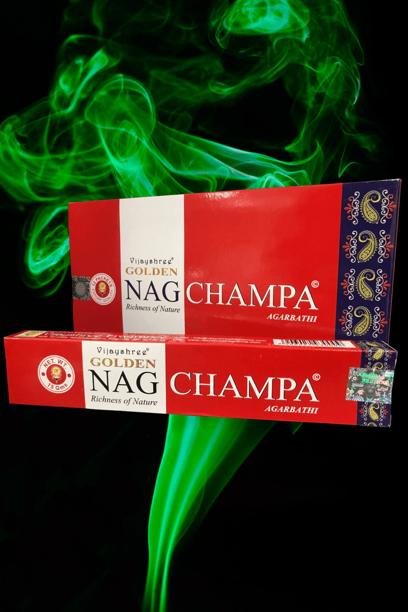 Vijayshree Golden Nag Champa Incense Sticks 15g - Dusty Rose Essentials