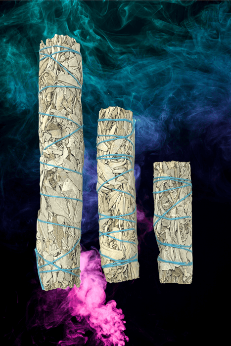 White Sage Smudge Stick Various Sizes - Dusty Rose Essentials