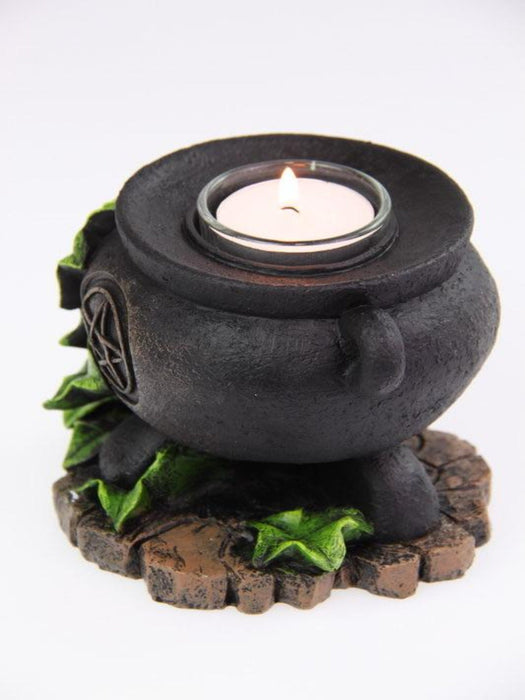 Witches Cauldron Tealight Candle Holder - Dusty Rose Essentials