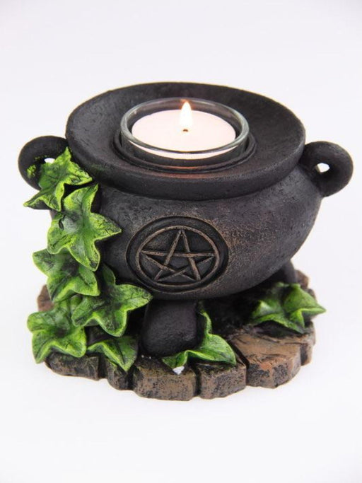 Witches Cauldron Tealight Candle Holder - Dusty Rose Essentials