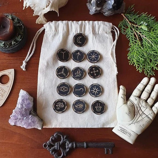 Witches Runes Round - Dusty Rose Essentials